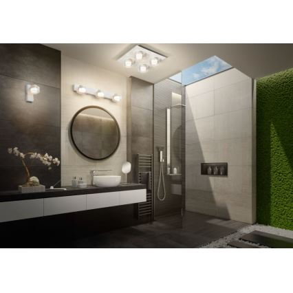 Ledvance - LED-Deckenleuchte für Badezimmer ORBIS FLAME 4xLED/5,5W/230V 3000/4000K IP44 weiß