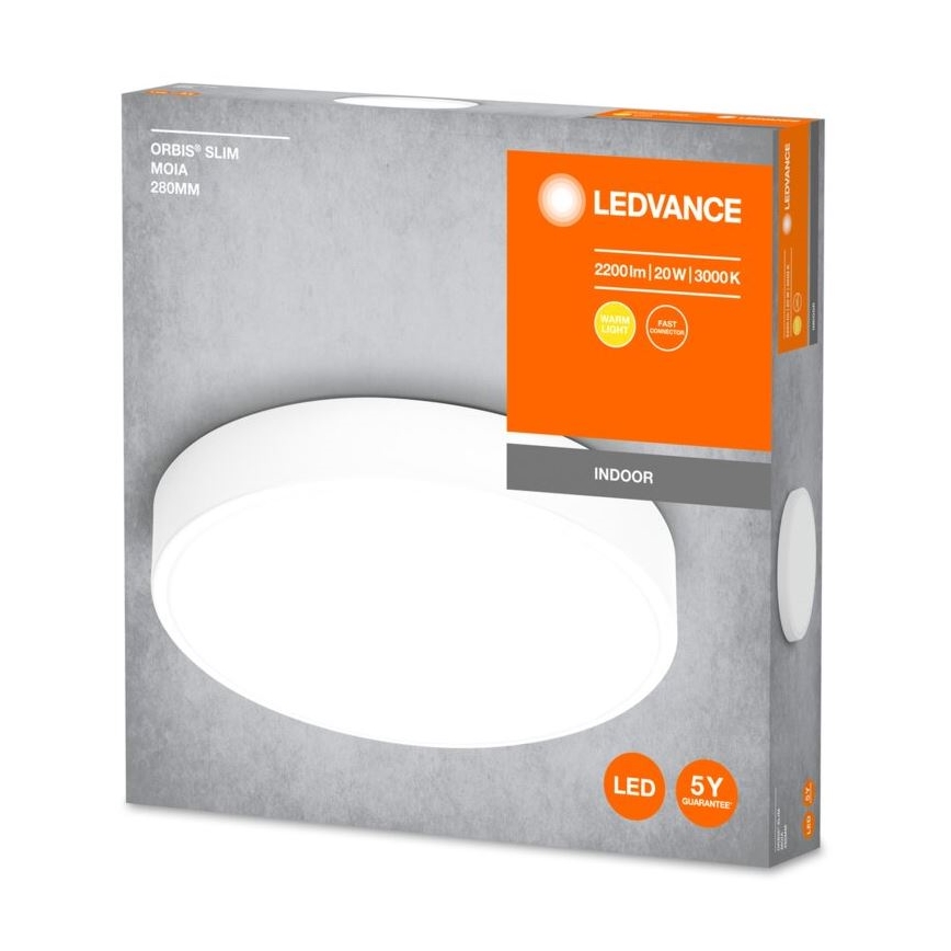 Ledvance - LED-Deckenleuchte ORBIS SLIM LED/20W/230V weiß