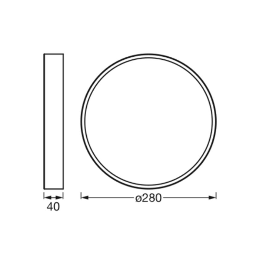 Ledvance - LED-Deckenleuchte ORBIS SLIM LED/20W/230V weiß