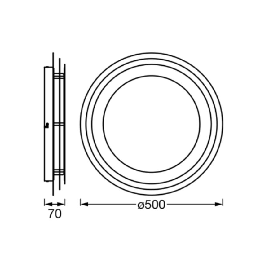 Ledvance - LED-Deckenleuchte ORBIS SPIRAL LED/38W/230V