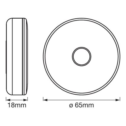 Ledvance - LED Dimmerabile orientamento chiaro DOT-IT LED/0,45W/5V 500 mAh