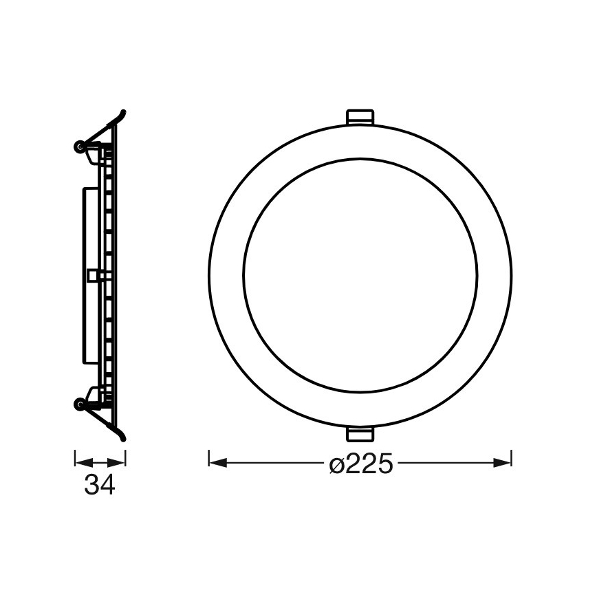 Ledvance - LED Faretto da incasso dimmerabile SUN@HOME LED/22W/230V 2200-5000 CRI 95 Wi-Fi