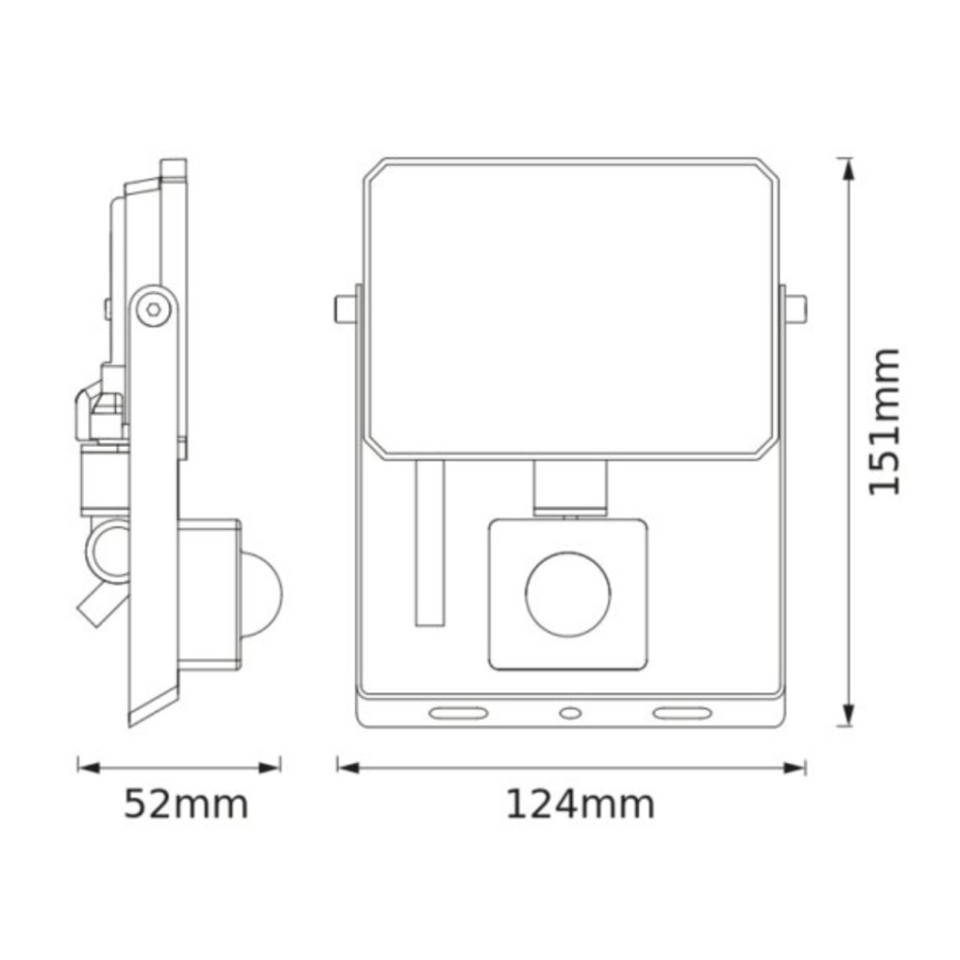 Ledvance - LED-Strahler mit Bewegungs- und Dämmerungssensor FLOODLIGHT LED/20W/230V 3000K IP65