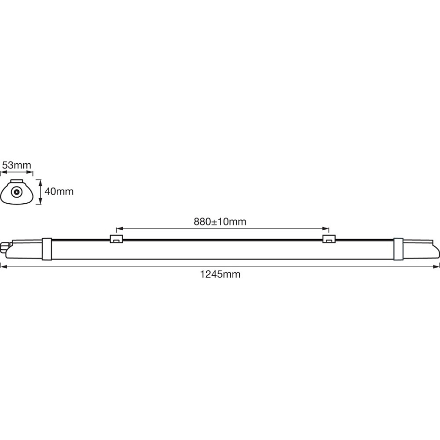 Ledvance - LED Luce fluorescente per impieghi gravosi DAMP LED/18W/230V IP65