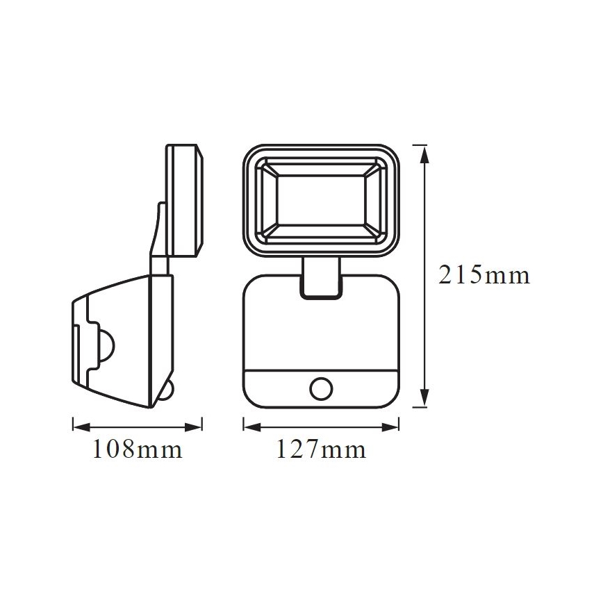 Ledvance - LED-Outdoor-Wandleuchte mit Sensor BATTERY LED/4W/4xD IP54