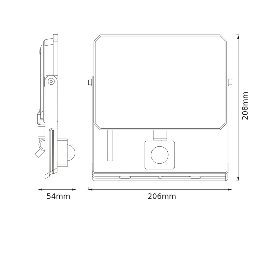 Ledvance - LED-Reflektor mit Sensor FLOODLIGHT LED/50W/230V 4000K IP65