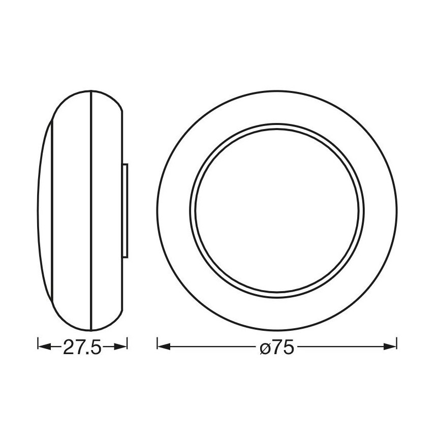 Ledvance - LED-RGB-Orientierungsleuchte mit Touch-Steuerung DOT-IT LED/0,2W/4,5V