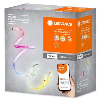 Ledvance - LED RGB+TW Striscia dimmerabile SMART+ FLEX 2m LED/8,5W/230V Wi-Fi