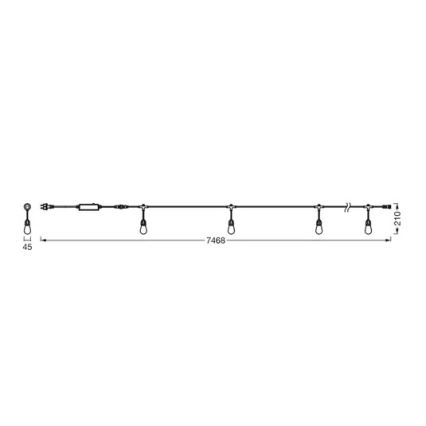 Ledvance - Catena luminosa LED RGBW dimmerabile da esterno SMART+ STRING 12xLED/0,37W/230V IP44 Wi-Fi