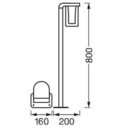 Ledvance - Lampada da esterno LED RGBW dimmerabile SMART+ CASCADE LED/10W/230V Wi-Fi IP44
