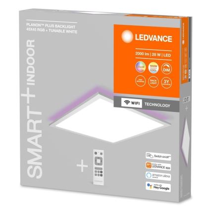 Ledvance - LED RGBW dimmbares Panel SMART+ PLANON LED/28W/230V 45x45 cm Wi-Fi + Fernbedienung