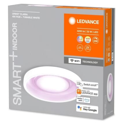 Ledvance- LED RGBW Plafoniera dimmerabile SMART+ CLARIA LED/32W/230V 2700-6500K Wi-Fi