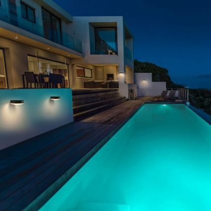 Ledvance - LED-Solar-Wandleuchte mit Bewegungs- und Dämmerungssensor ENDURA STYLE LED/6W/3,7V 1420 mAh IP44