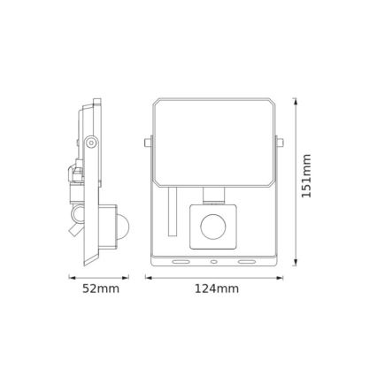 Ledvance - LED-Strahler mit Bewegungs- und Dämmerungssensor FLOODLIGHT LED/20W/230V 4000K IP65