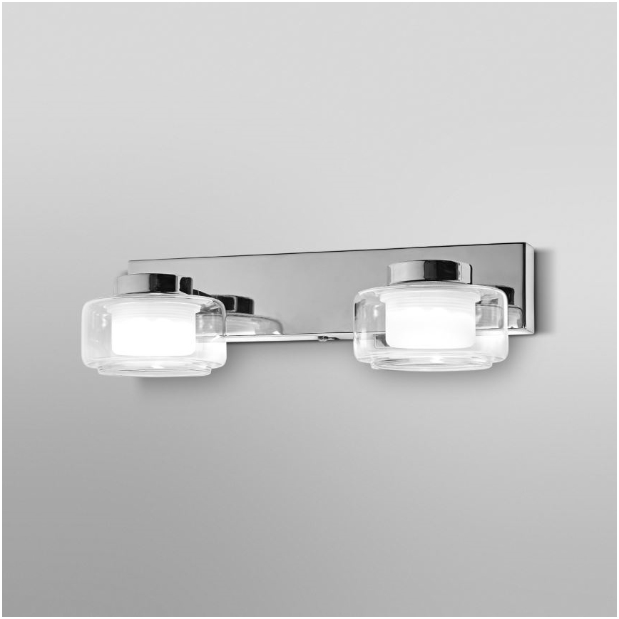 Ledvance - LED-Wandleuchte für Badezimmer ORBIS FLAME 2xLED/5,5W/230V 3000/4000K IP44 Chrom