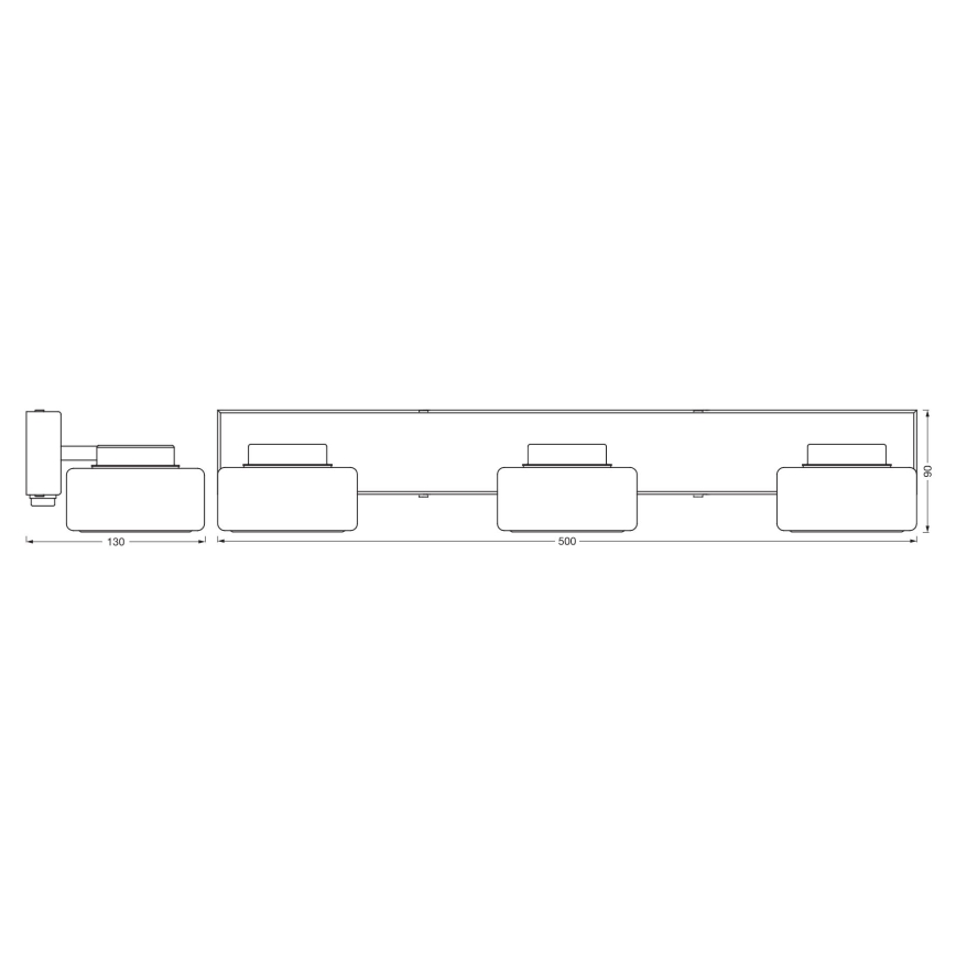 Ledvance - LED-Wandleuchte für Badezimmer ORBIS FLAME 3xLED/5,5W/230V 3000/4000K IP44 weiß