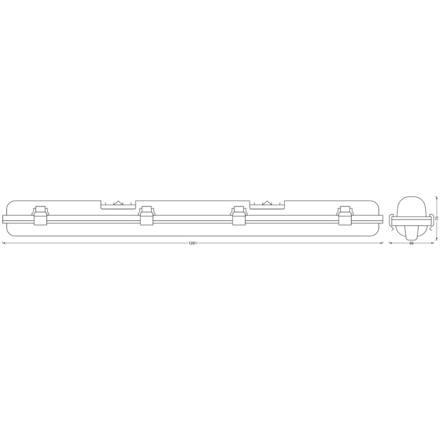 Ledvance - Luce LED dimmerabile per impieghi gravosi SUBMARINE G13/18W/230V 2700-6500K Wi-Fi IP65