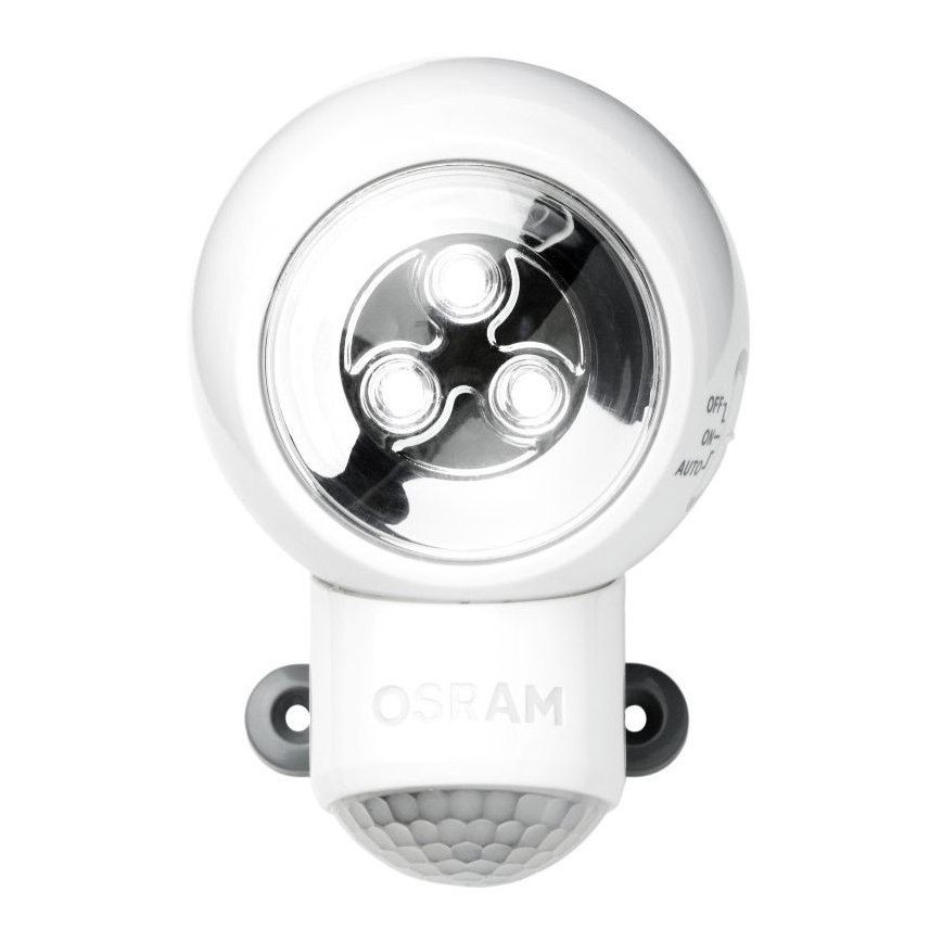 Ledvance -Luce LED orientabile da esterno con sensore SPYLUX LED/0,3W/3xAA IP43