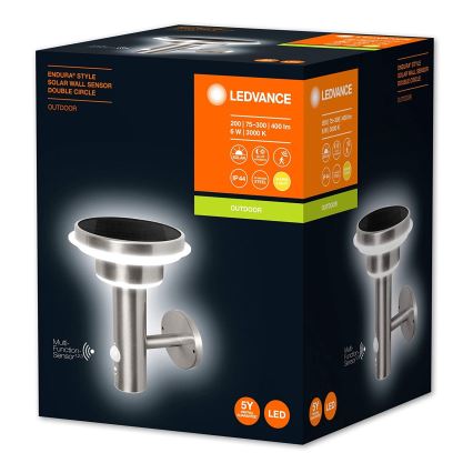 Ledvance - Luce solare a LED dimmerabile con sensore CIRCLE LED/6W/3,2V IP44