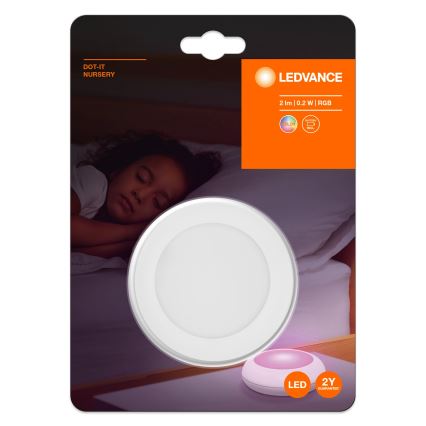 Ledvance - Lumière d'orientation tactile LED RGB DOT-IT LED/0,2W/4,5V