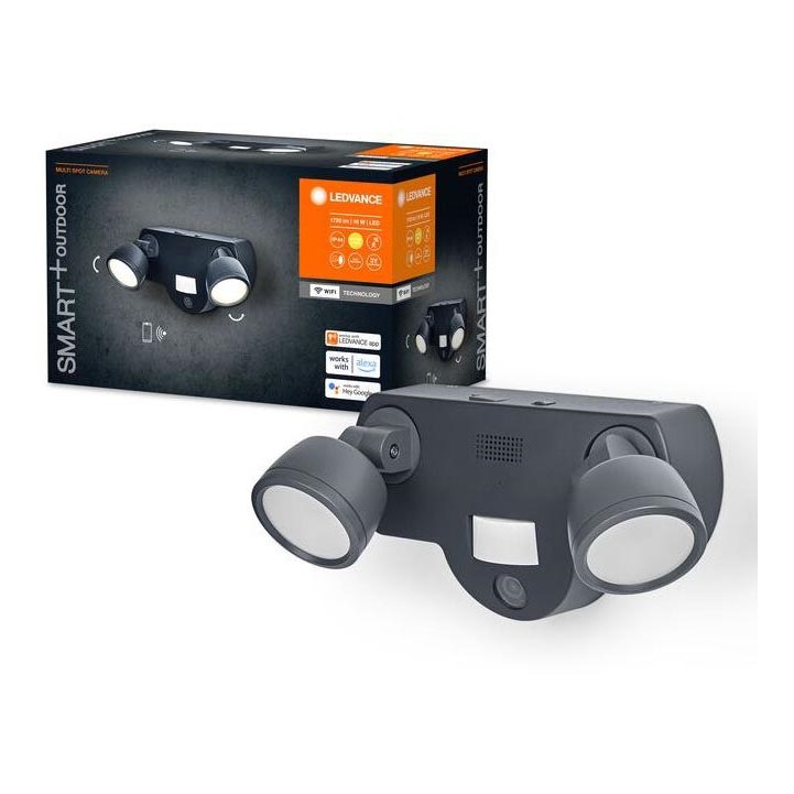 Ledvance - Luminaire à intensité variable LED extérieur avec détecteur et caméra SMART+ 2xLED/8W/230V IP44 Wi-Fi