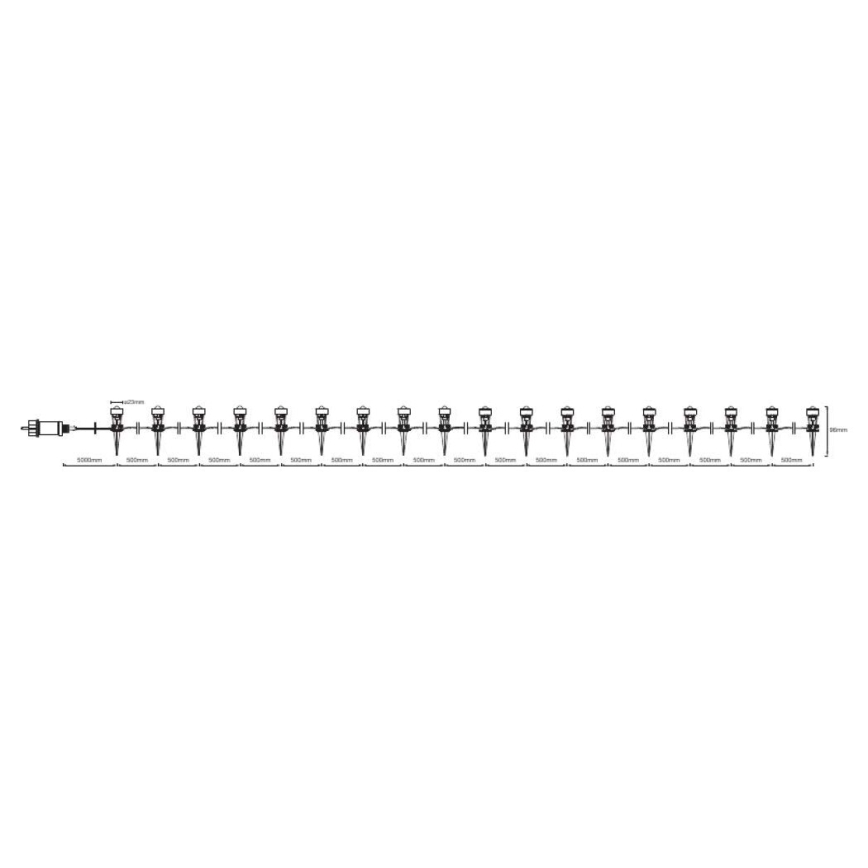 Ledvance - Luminaire décoratif LED RVBW extérieur DOT 18xLED/0,7W/230V IP66