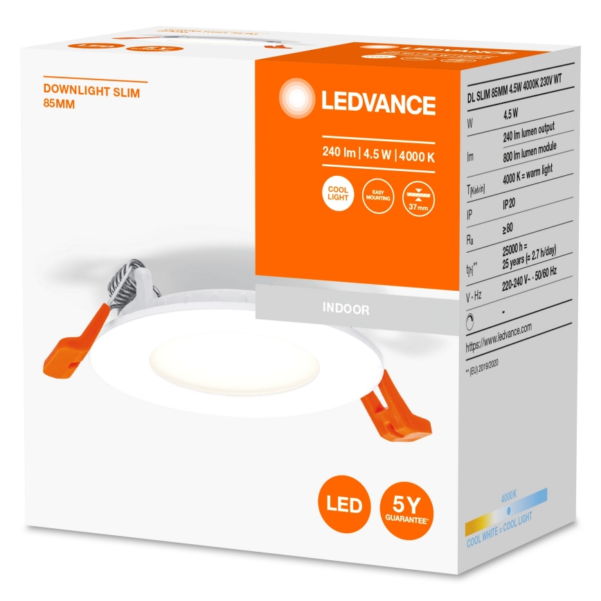 Ledvance - Luminaire encastrable SLIM LED/4,5W/230V 4000K