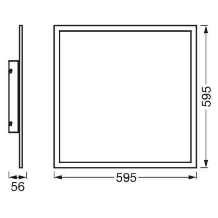 Ledvance - Panneau LED RGBW dimmable SMART+ PLANON LED/40W/230V 3000-6500K 60x60 cm Wi-Fi + télécommande