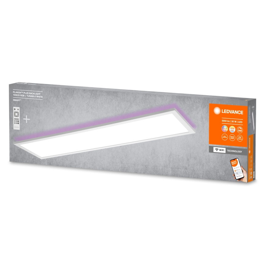 Ledvance - Pannello LED RGBW Dimmerabile SMART+ PLANON LED/30W/230V 3000-6500K Wi-Fi + telecomando