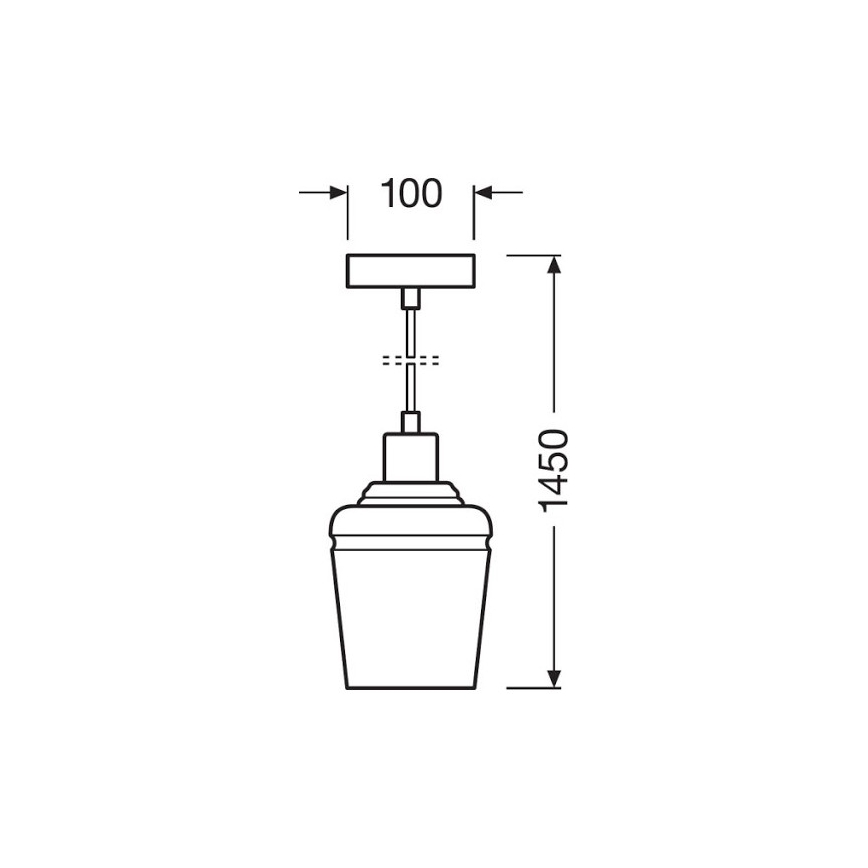 Ledvance - Pendelleuchte JAR 1xE27/40W/230V orange