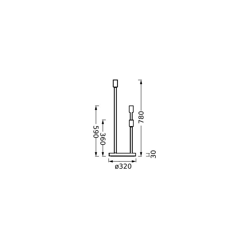 Ledvance - Piede lampada DECOR STICK 3xE27/40W/230V beige