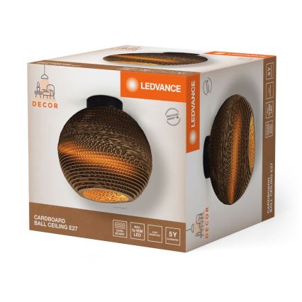 Ledvance - Plafoniera DECOR CARDBOARD 1xE27/15W/230V diametro 26 cm