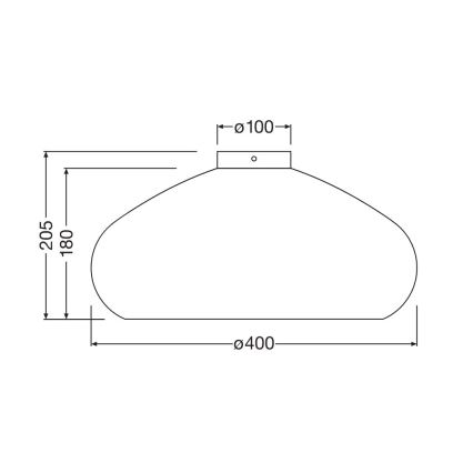 Ledvance - Plafoniera DECOR CARDBOARD 1xE27/15W/230V diametro 40 cm