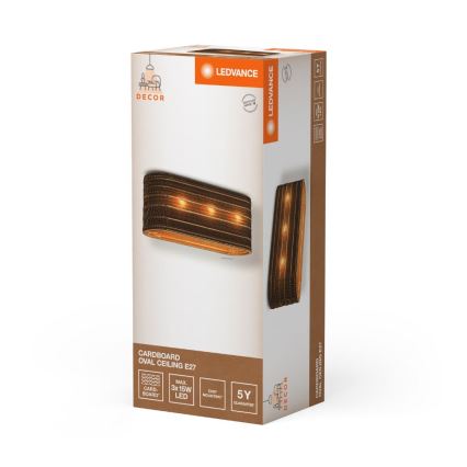 Ledvance - Plafoniera DECOR CARDBOARD 3xE27/15W/230V