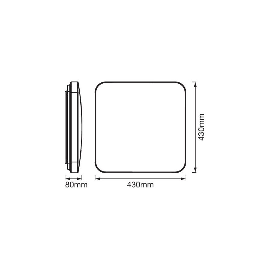Ledvance - Plafoniera LED con sensore ORBIS LED/50W/230V 3000K