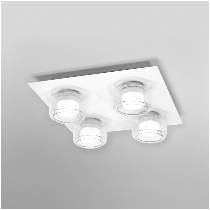 Ledvance - Plafoniera LED da bagno ORBIS FLAME 4xLED/5,5W/230V 3000/4000K IP44 bianco