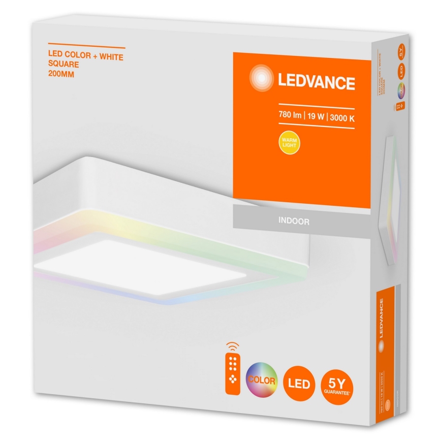 Ledvance - Plafoniera LED RGB dimmerabile LED/19W/230V + Telecomando