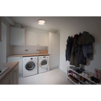 Ledvance - Plafoniera ORBIS MILAN 2xE27/10W/230V argento