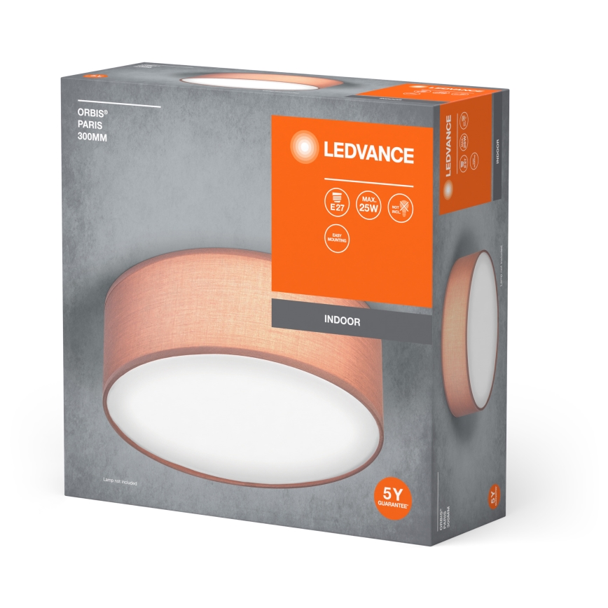 Ledvance - Plafoniera ORBIS PARIGI 1xE27/25W/230V marrone