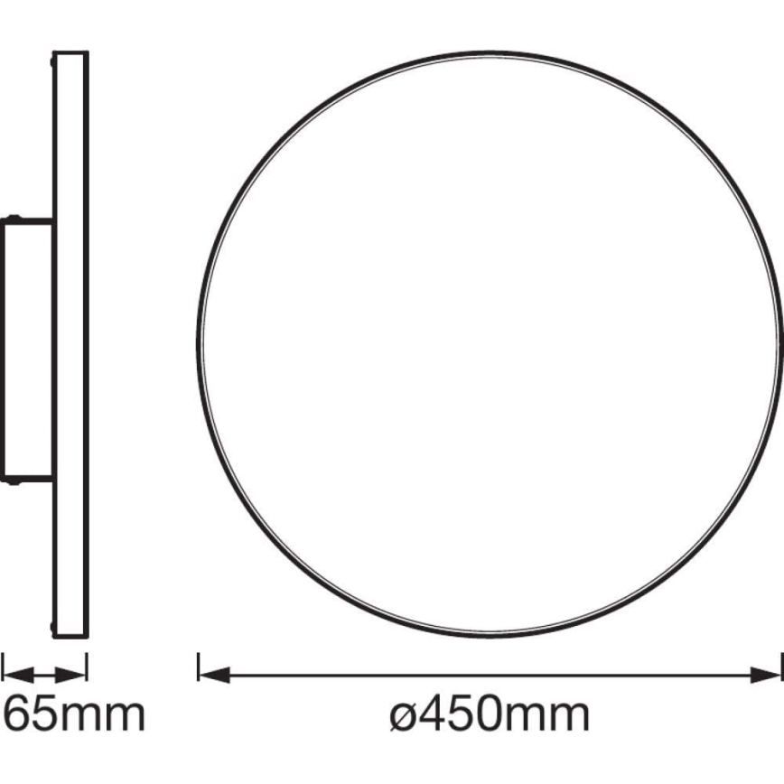 Ledvance - Plafonnier à intensité variable LED SMART+ FRAMELESS LED/28W/230V 3000K-6500K Wi-Fi