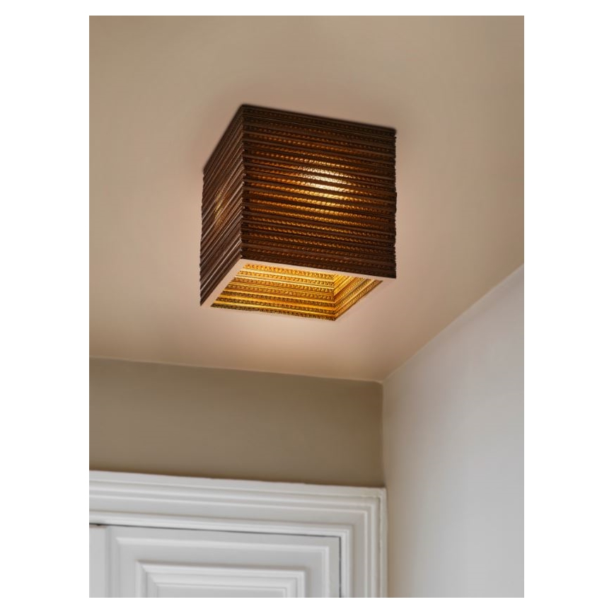 Ledvance - Plafonnier DECOR CARDBOARD 1xE27/15W/230V 25x25 cm