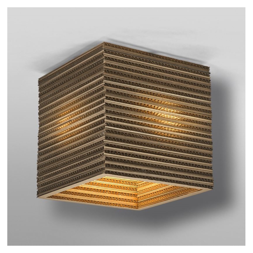 Ledvance - Plafonnier DECOR CARDBOARD 1xE27/15W/230V 25x25 cm