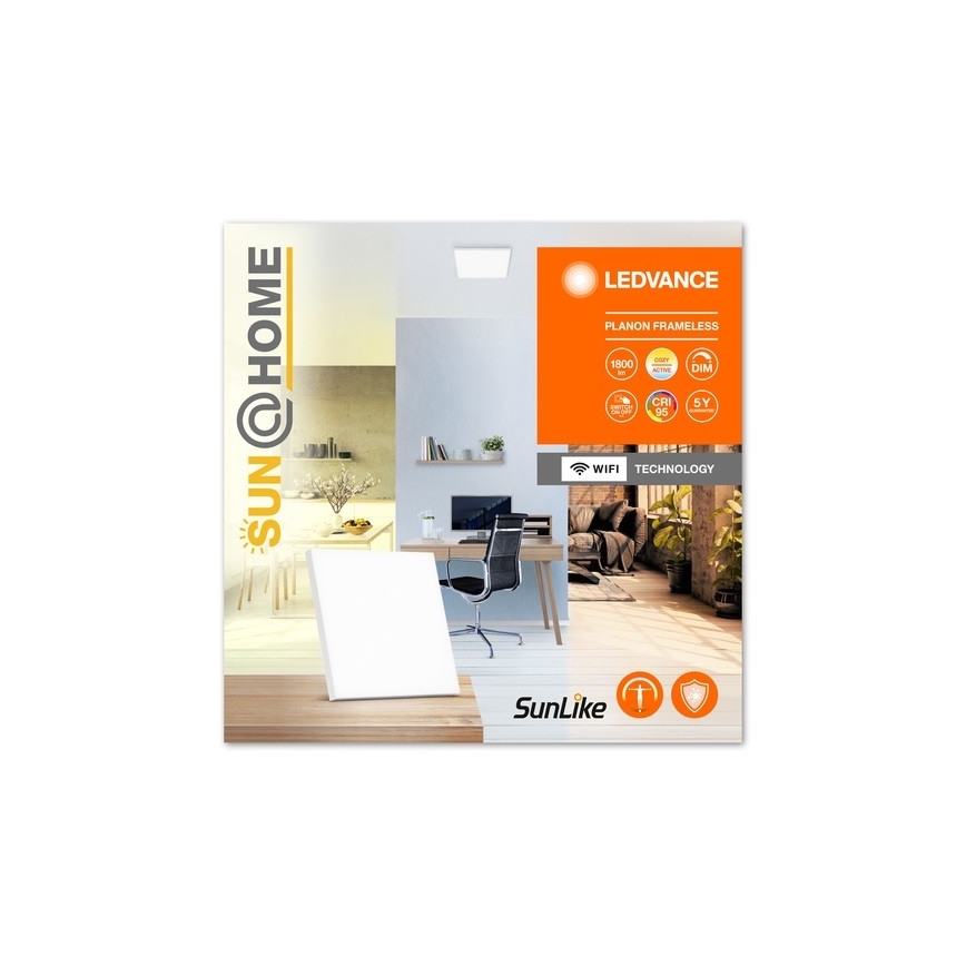 Ledvance - Plafonnier LED à intensité variable SUN@HOME LED/20W/230V 2200-5000K CRI 95 Wi-Fi
