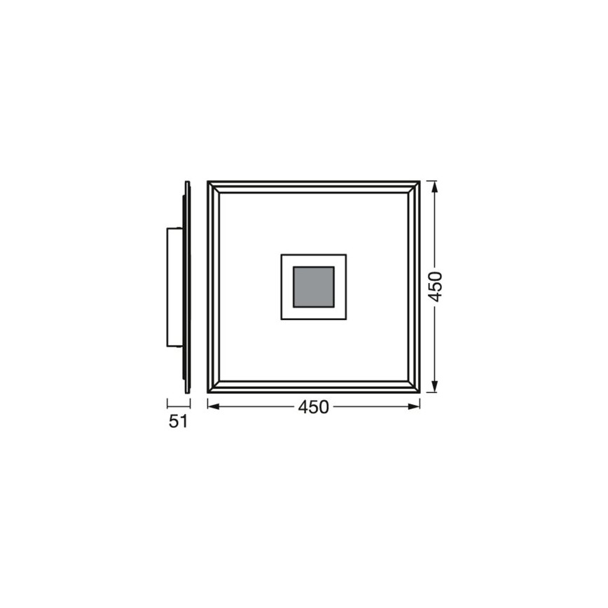 Ledvance - Plafonnier LED RGBW à intensité variable SMART+ PLANON LED/24W/230V 2700-6500K Wi-Fi
