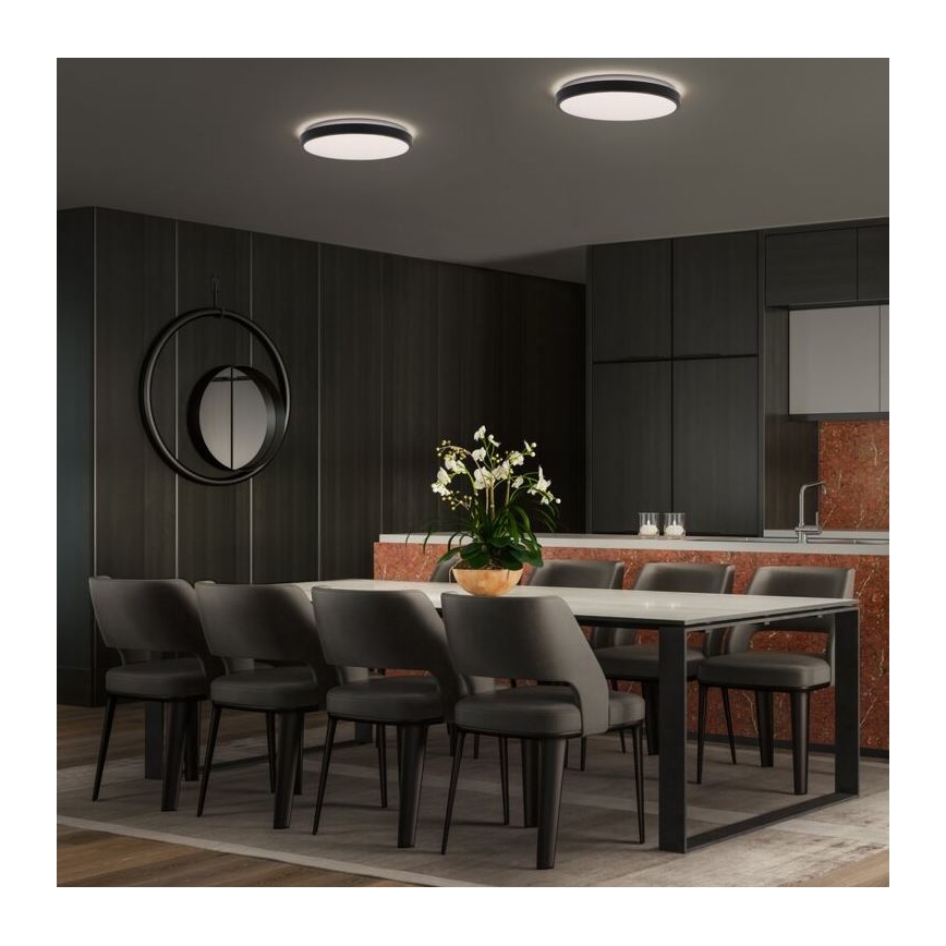 Ledvance - Plafonnier ORBIS LONDON LED/24W/230V noir