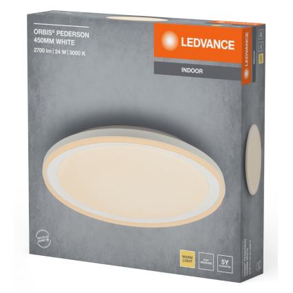 Ledvance - Plafonnier ORBIS PEDERSON LED/24W/230V d. 45 cm blanc