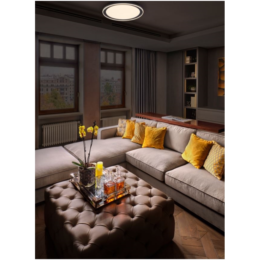 Ledvance - Plafonnier ORBIS PEDERSON LED/24W/230V d. 45 cm noir