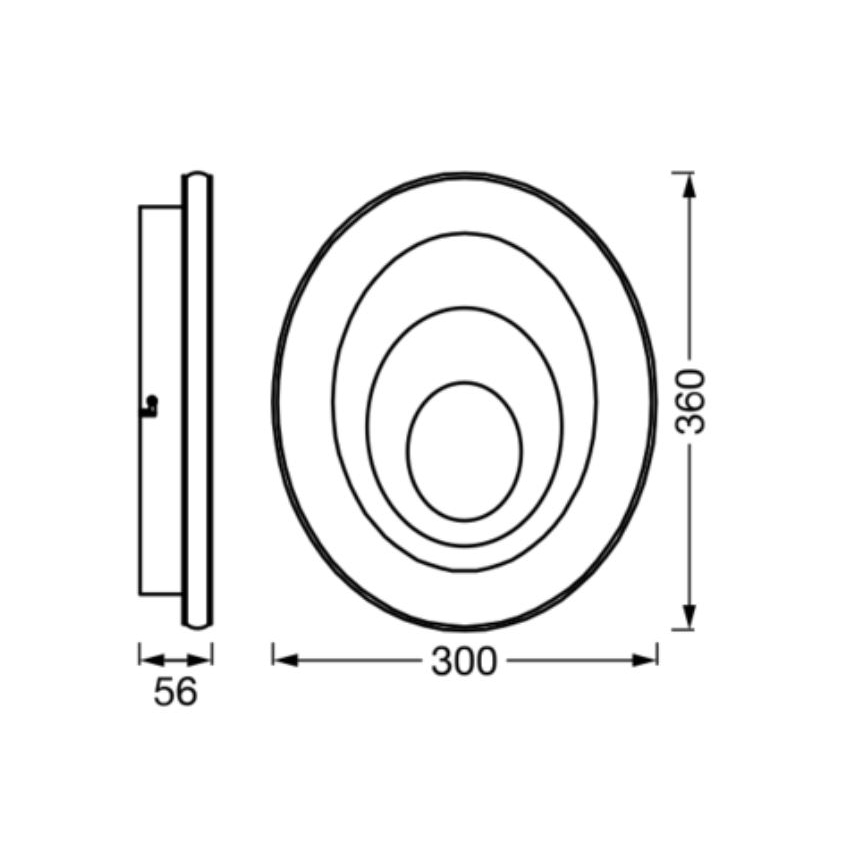 Ledvance - Plafonnier ORBIS SPIRAL LED/27W/230V