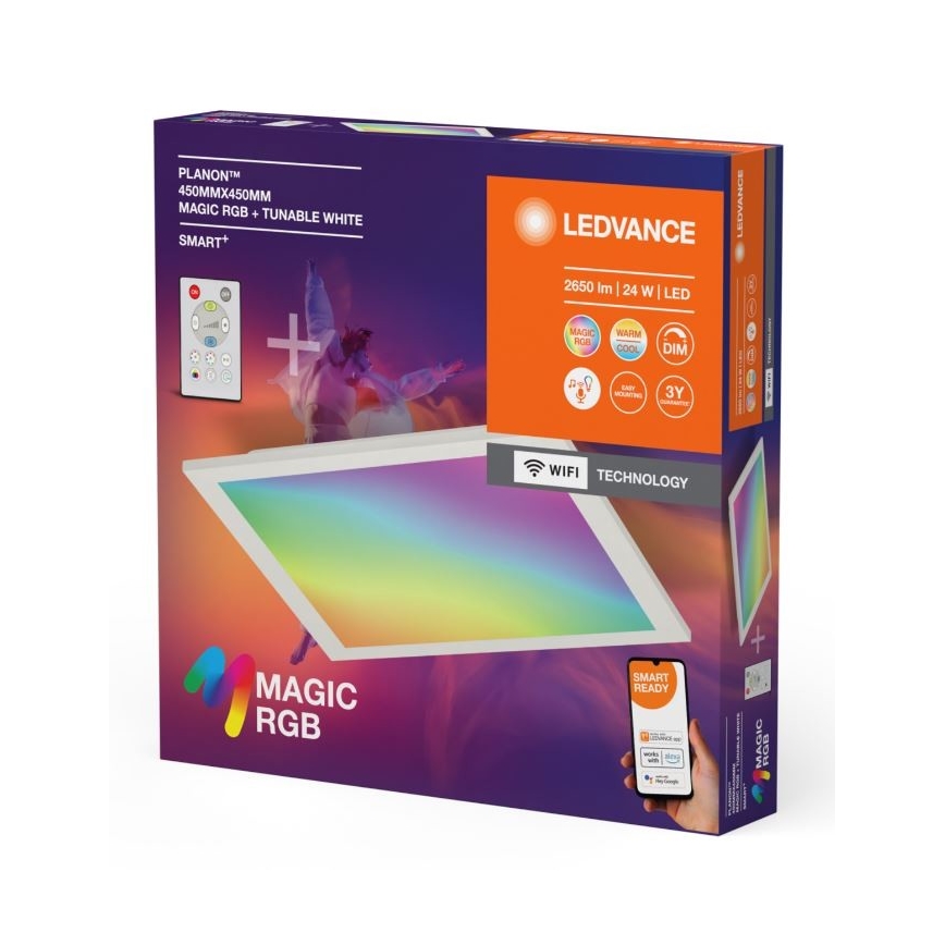 Ledvance - Plafonnier RGBW à intensité variable SMART+ MAGIC LED/24W/230V 2700-6500K Wi-Fi + télécommande