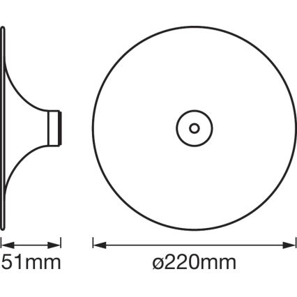 Ledvance - Plafonnier SMART+ TIBEA 1xE27/60W/230V